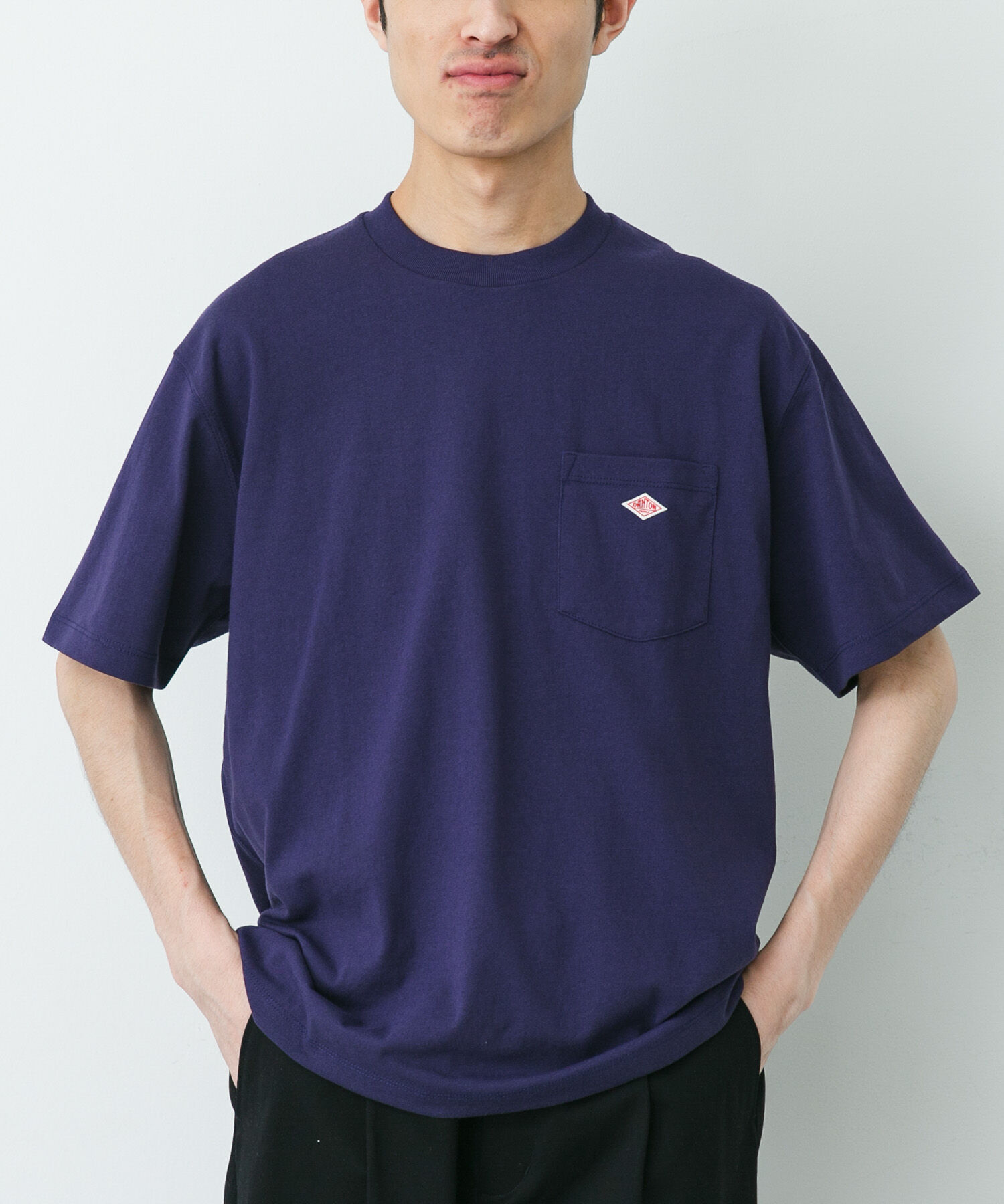 URBAN RESEARCH DOORS「DANTON　POCKET T-SHIRTS」|Tシャツ・カットソー|パープル