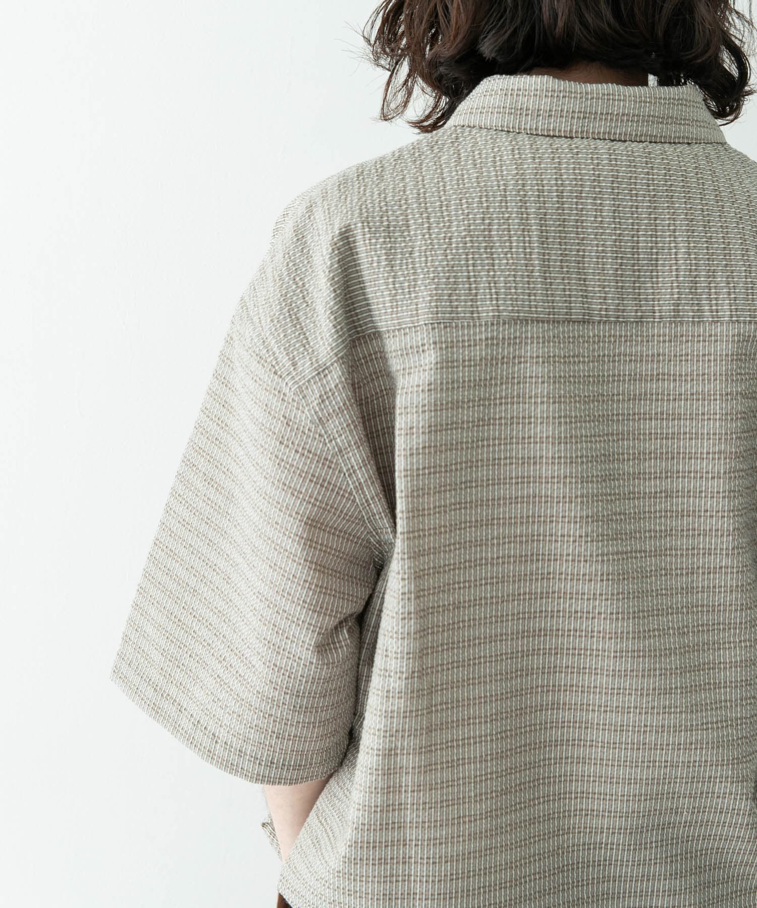 Sonny Label 「シアサッカーハーフジッププルオーバー」|シャツ・ブラウス|