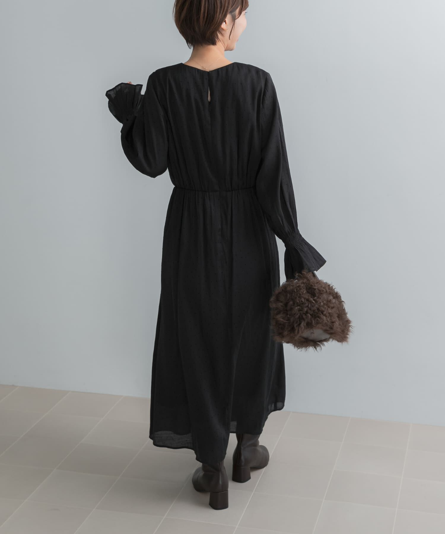 URBAN RESEARCH ROSSO「シャーリングドットワンピース」|ワンピース|