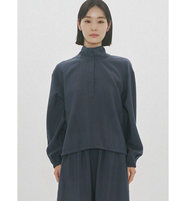 MIDIUMISOLID「MIDIUMISOLID for Ladies ポプリンアノラックプルオーバー」|Tシャツ・カットソー|