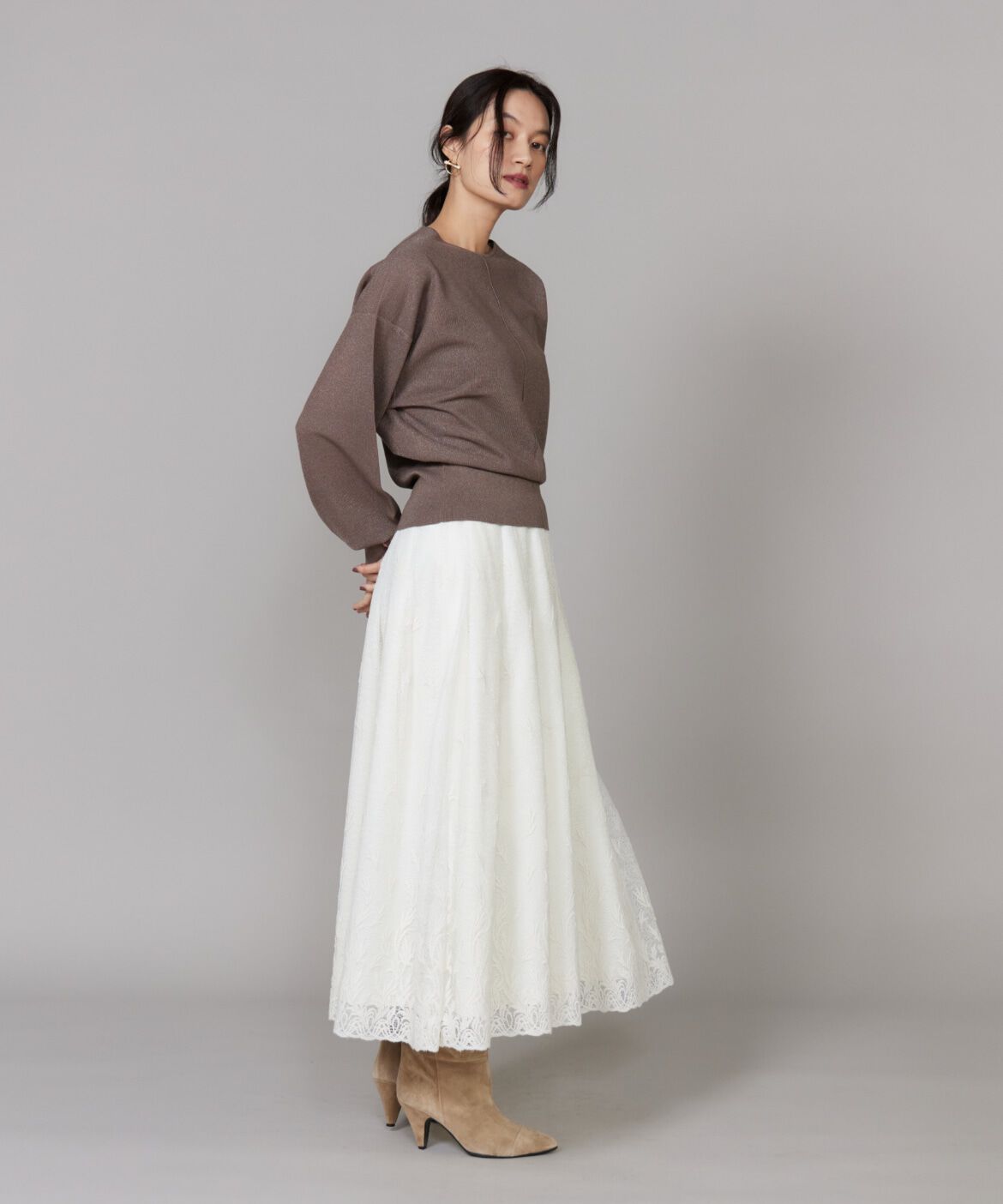 INED「ラメニットプルオーバー《la veille by SUPERIOR CLOSET》」|ニット・セーター|