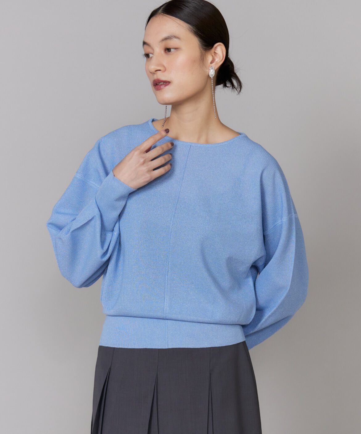 INED「ラメニットプルオーバー《la veille by SUPERIOR CLOSET》」|ニット・セーター|
