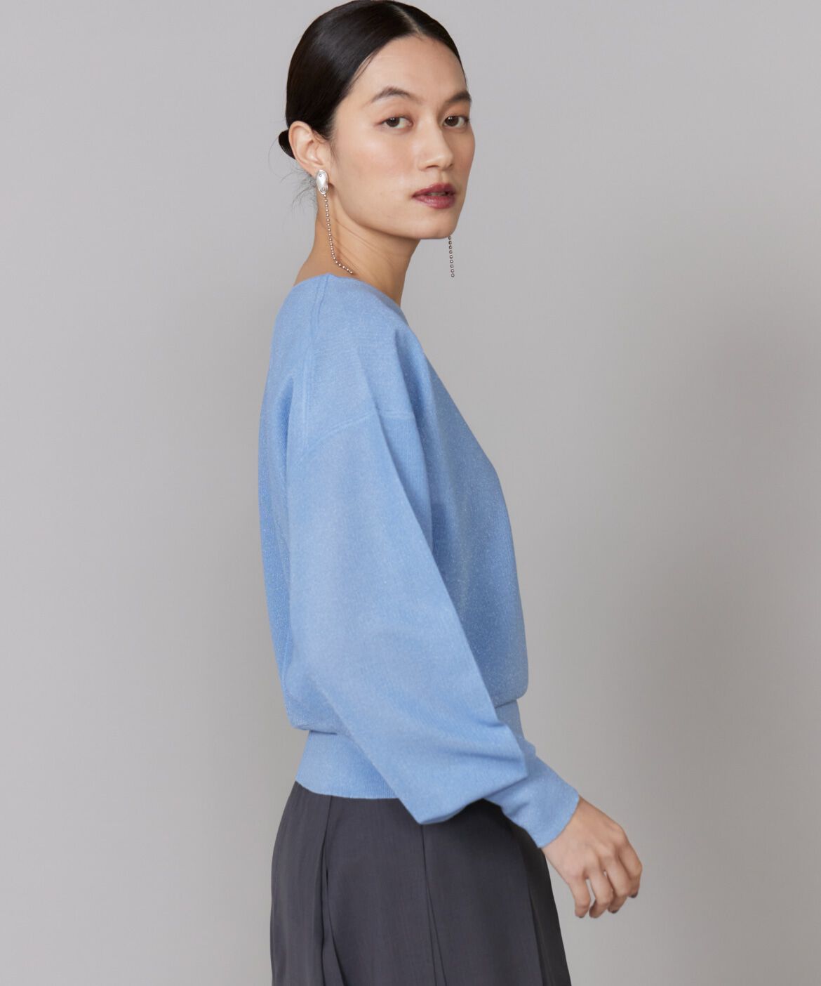 INED「ラメニットプルオーバー《la veille by SUPERIOR CLOSET》」|ニット・セーター|
