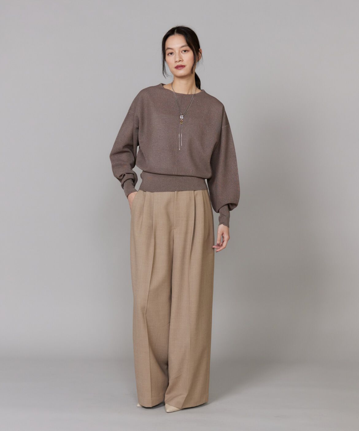 INED「ラメニットプルオーバー《la veille by SUPERIOR CLOSET》」|ニット・セーター|