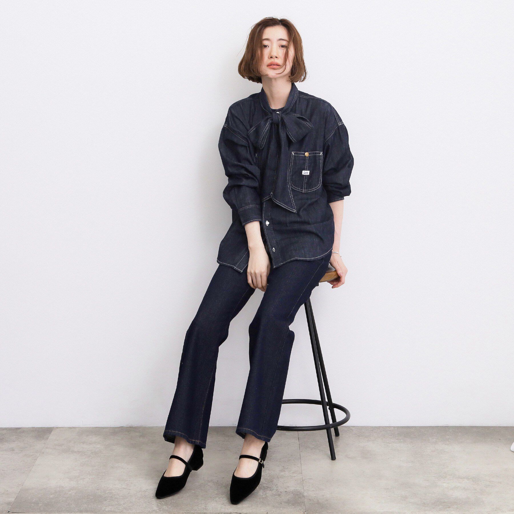 grove「【Lee&times;grove別注】LEAN FLARE DENIM」|デニム|