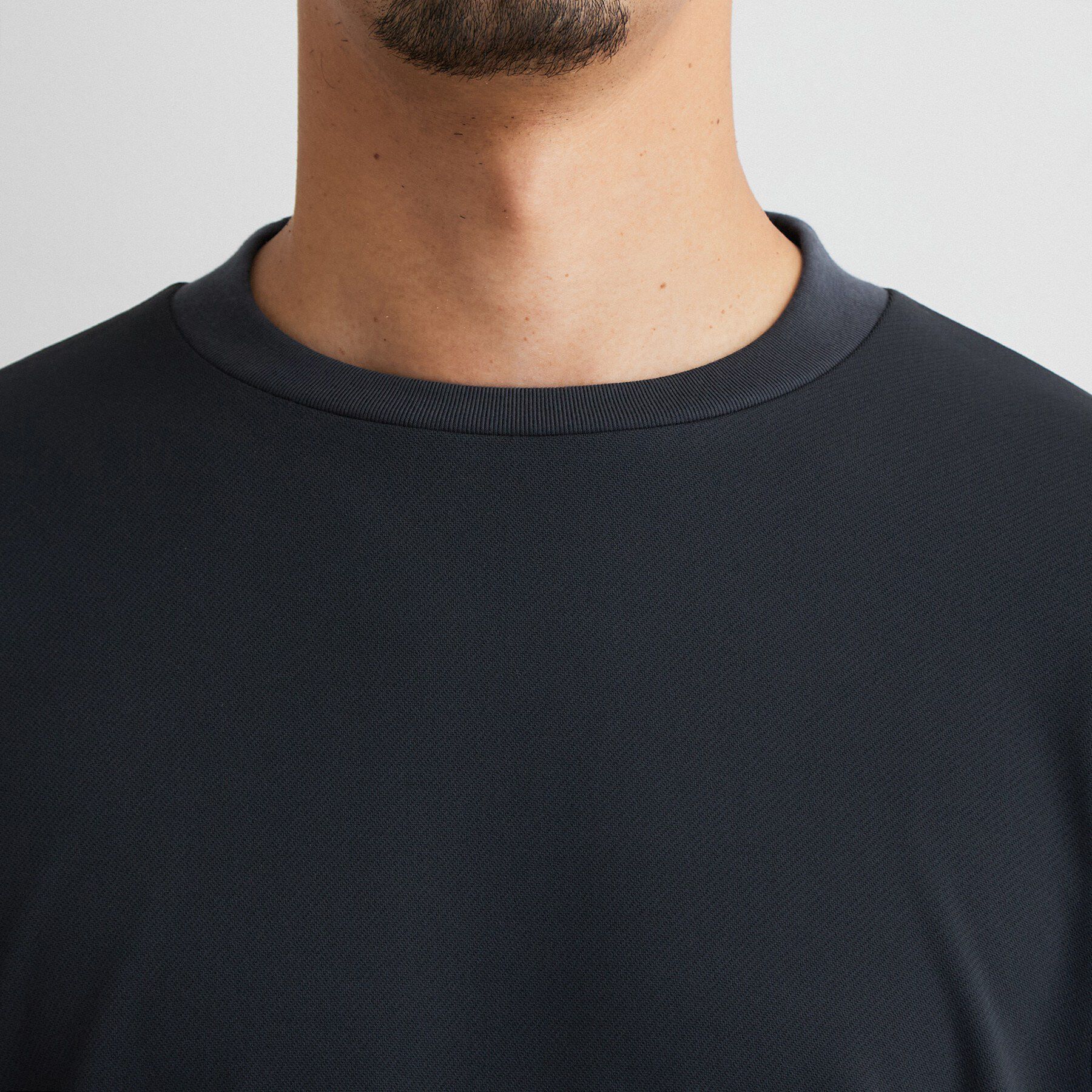 THE SHOP TK「【ジャケットインにおすすめ】ビジネス長袖Tシャツ 洗濯機OK／襟高」|Tシャツ・カットソー|