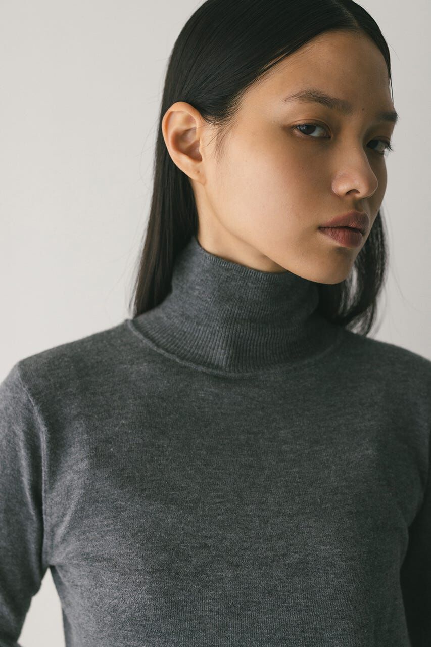 STYLEMIXER「2WAYウォッシャブルハイネックオープンニット」|ニット・セーター|