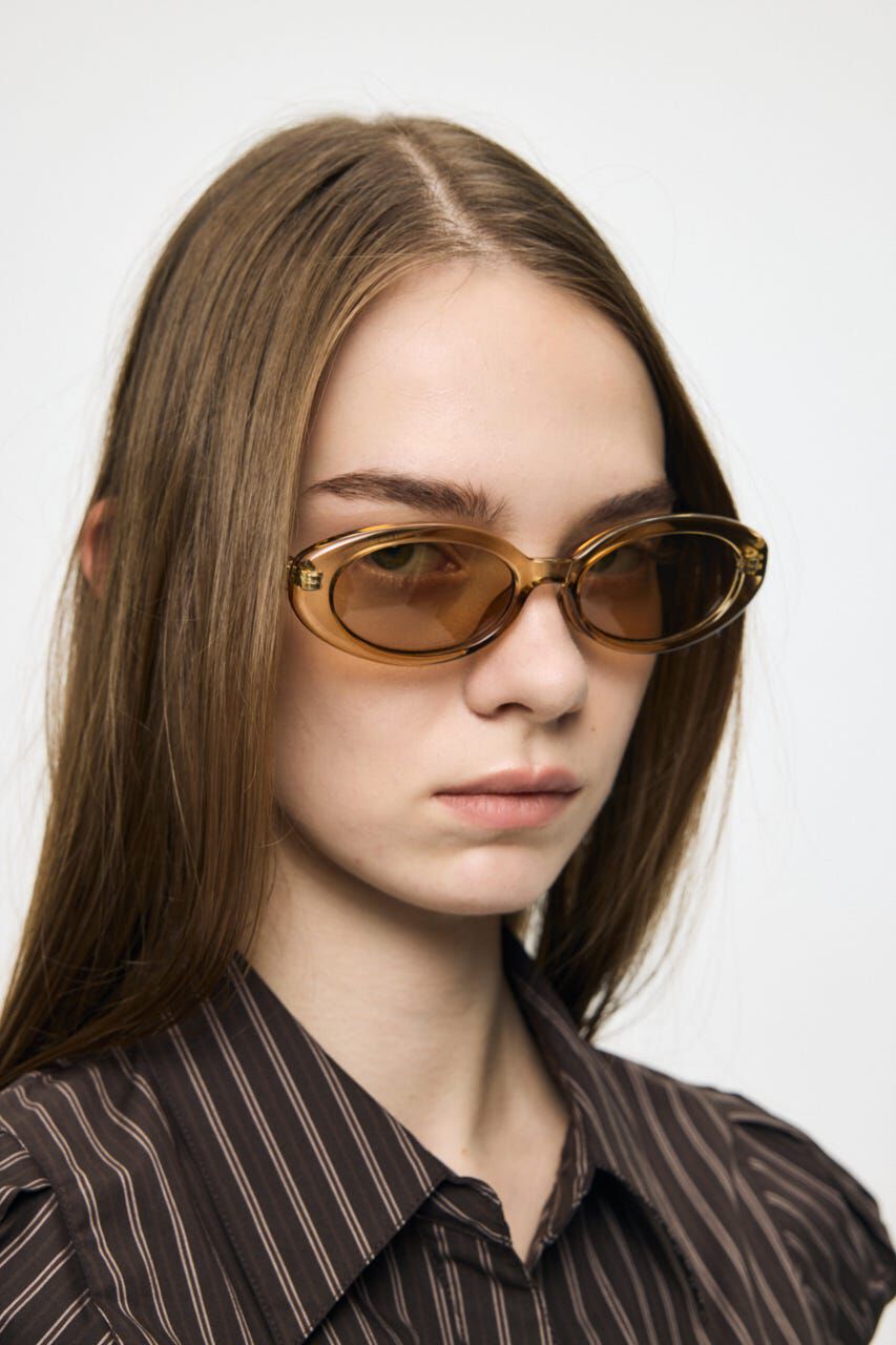 MOUSSY「ROUND SLIM アイウェアー」|メガネ|L/YEL1