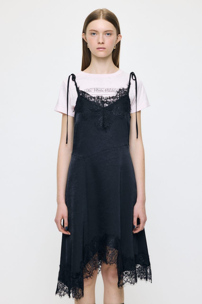 MOUSSY「ASYMMETRY SATIN ドレス」|ワンピース|