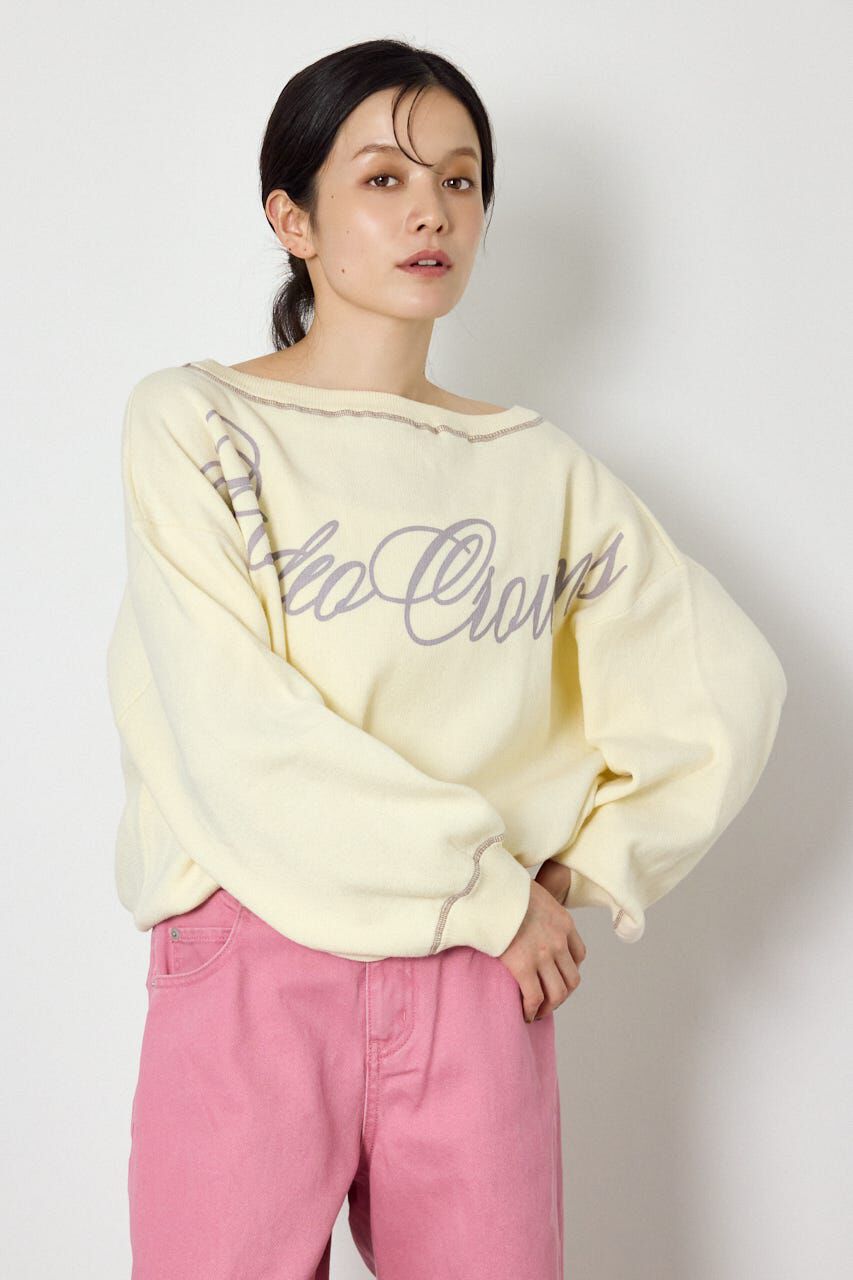 RODEO CROWNS「スウェットライク2wayオフショルニットトップス」|ニット・セーター|O/WHT1