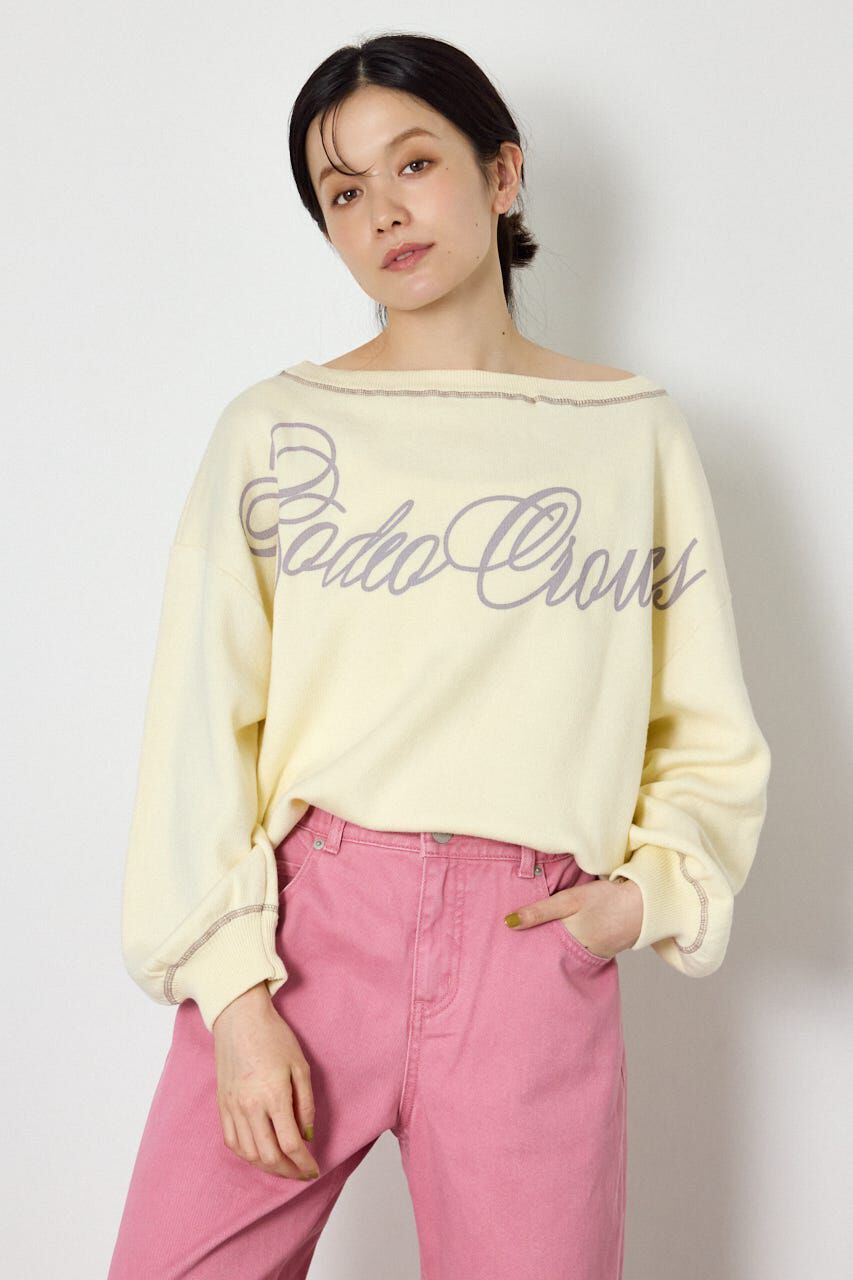 RODEO CROWNS「スウェットライク2wayオフショルニットトップス」|ニット・セーター|