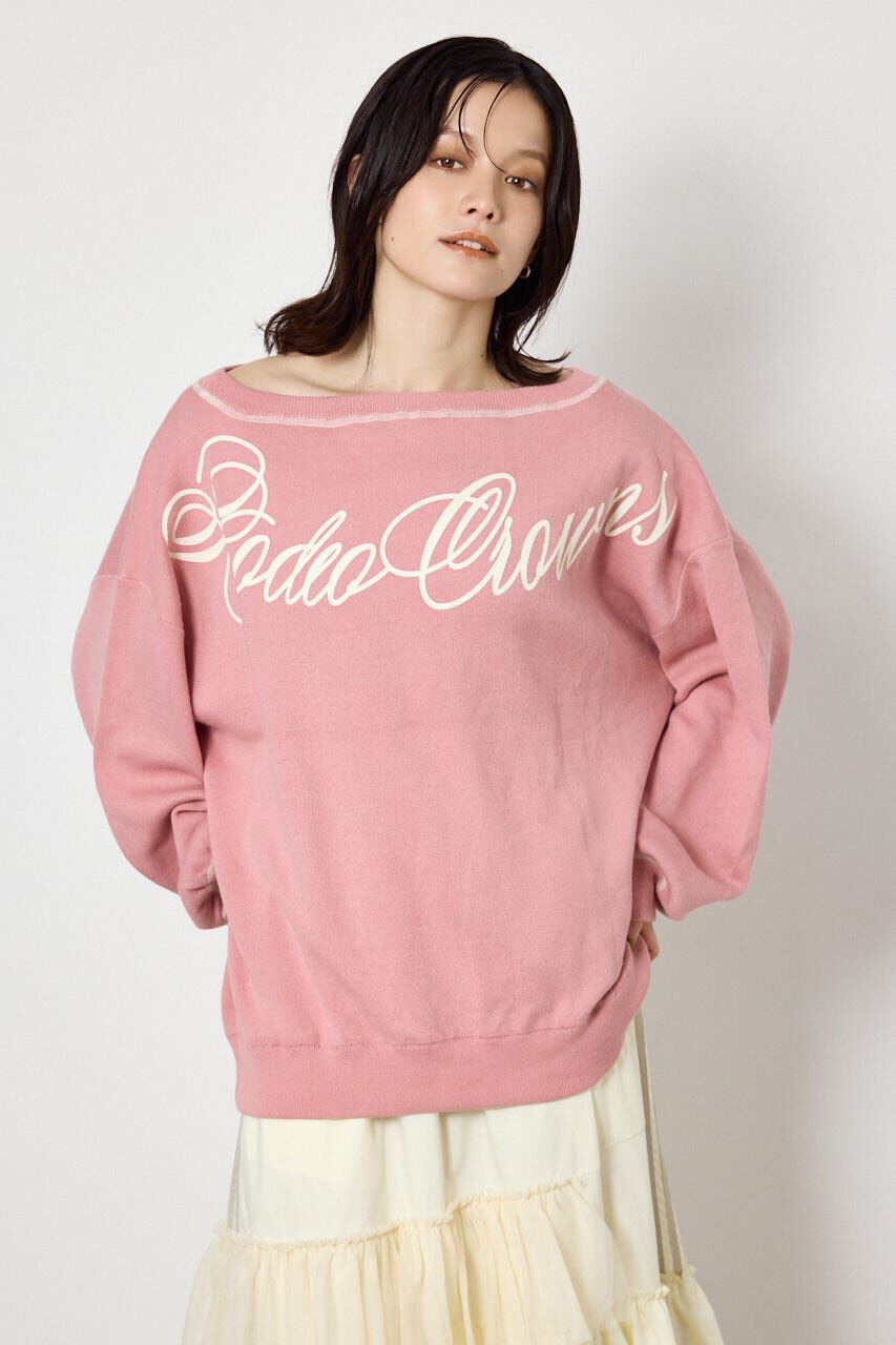 RODEO CROWNS「スウェットライク2wayオフショルニットトップス」|ニット・セーター|