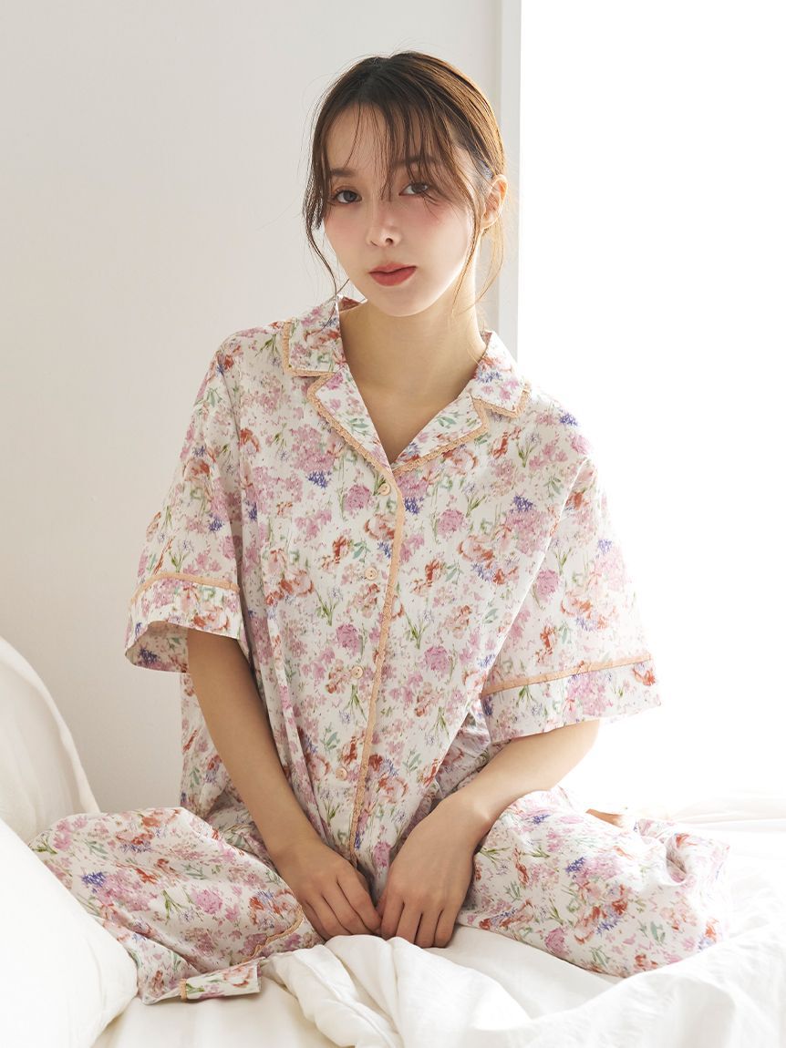 SNIDEL HOME「【HealingLight】開襟シャツ」|ルームウェア|