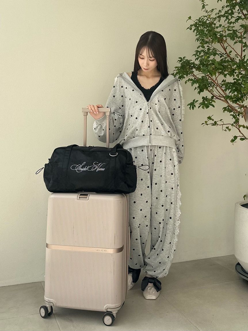 SNIDEL HOME「レーススウェットパーカー」|ルームウェア|