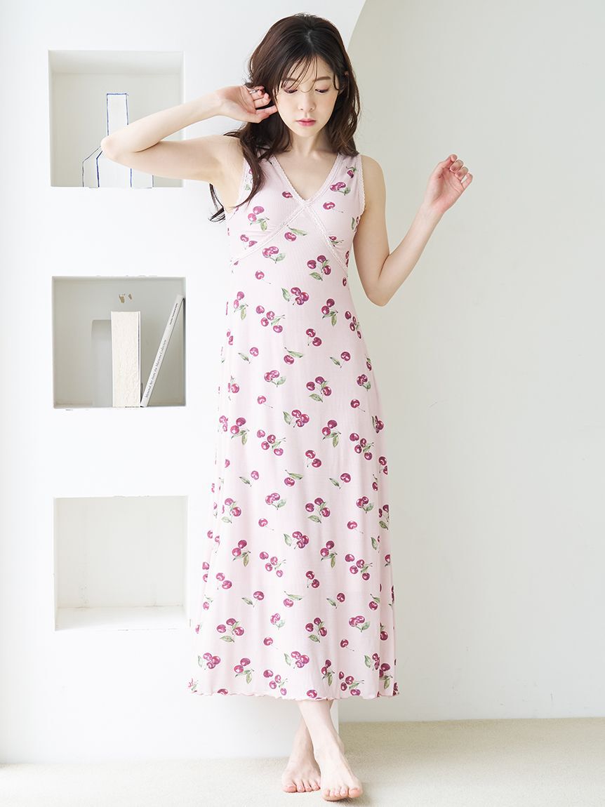 SNIDEL HOME「チェリーワンピース」|ルームウェア|