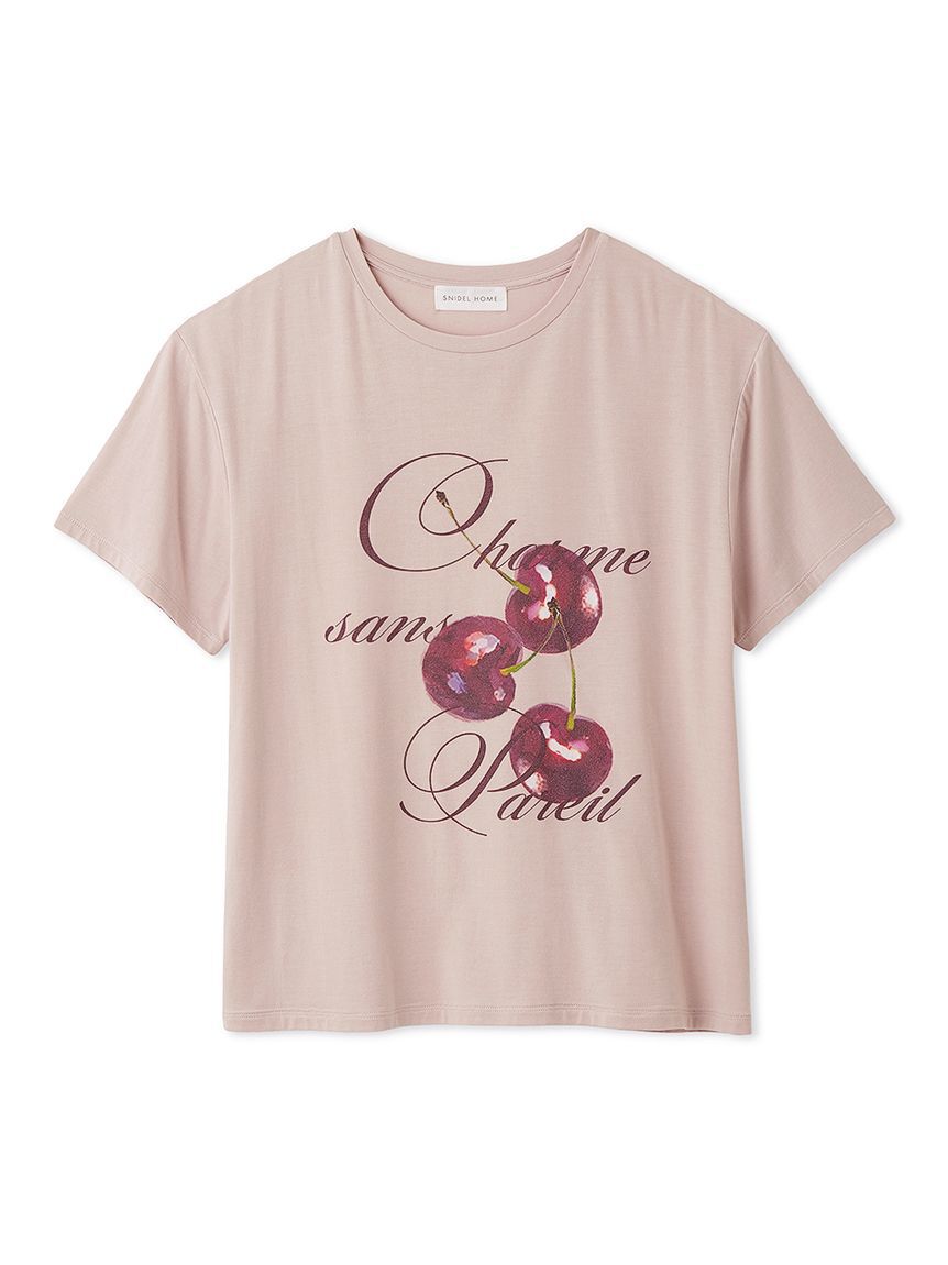 SNIDEL HOME「【Moilis】チェリーモチーフTシャツ」|ルームウェア|