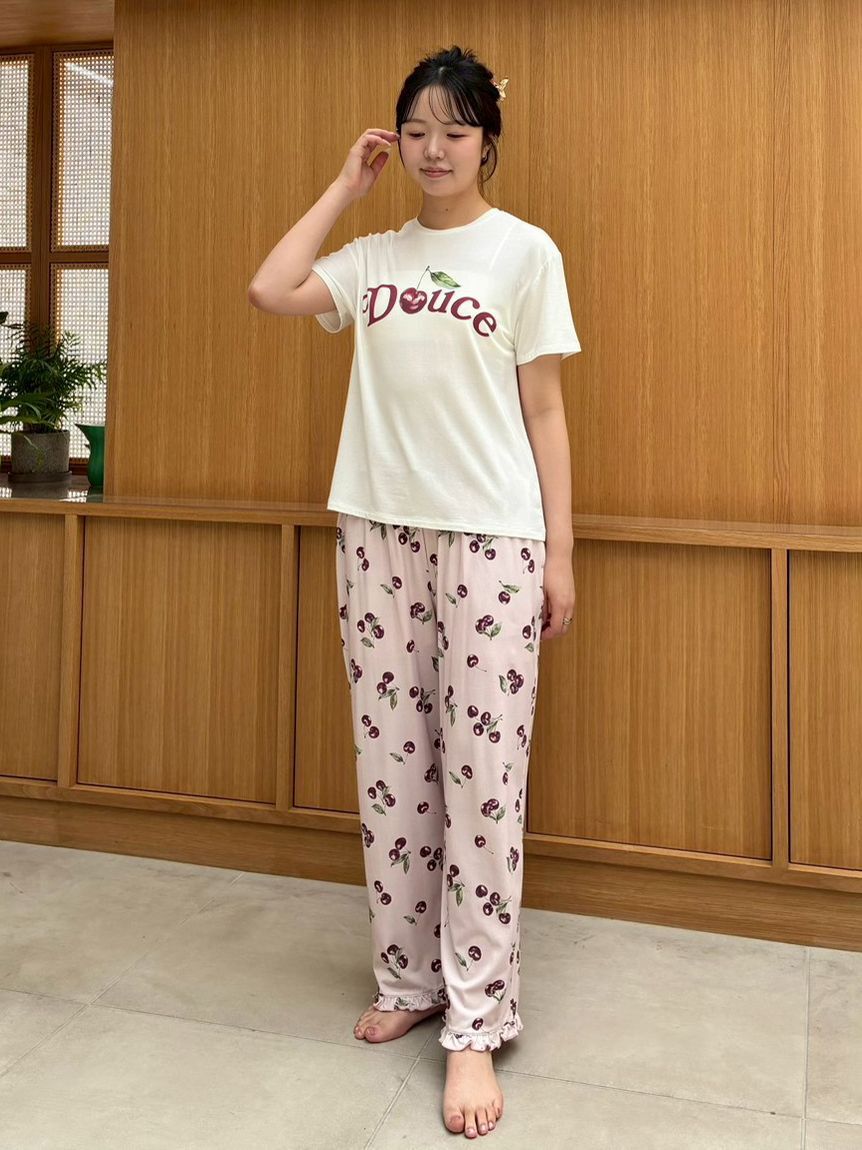 SNIDEL HOME「【Moilis】チェリーモチーフTシャツ」|ルームウェア|