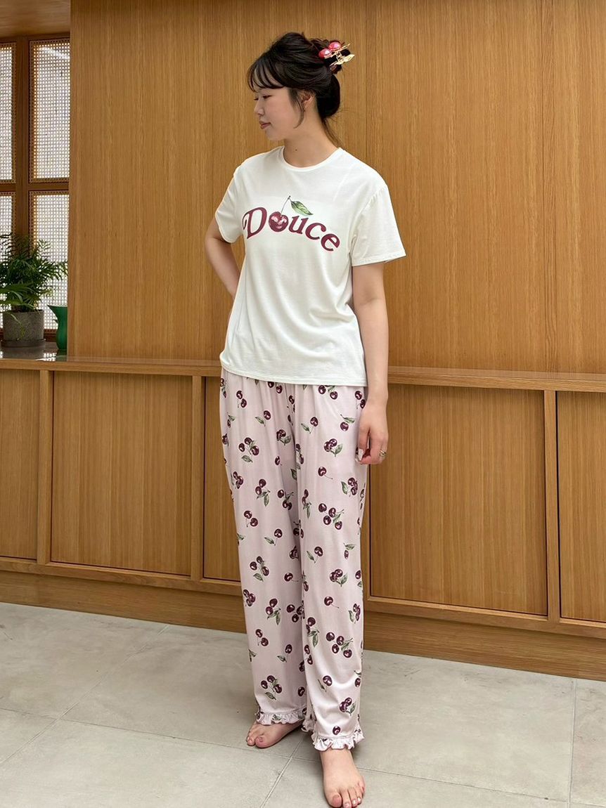 SNIDEL HOME「【Moilis】チェリーモチーフTシャツ」|ルームウェア|