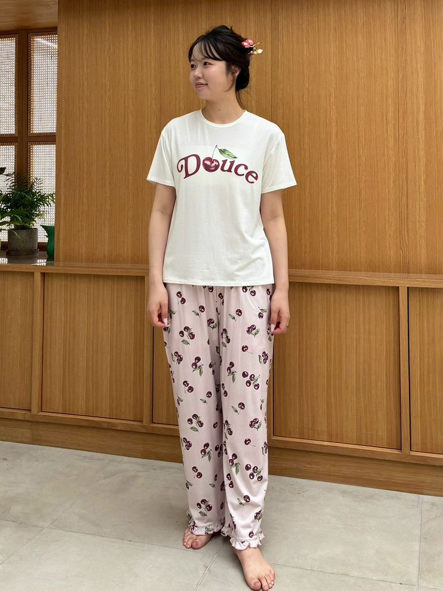 SNIDEL HOME「【Moilis】チェリーモチーフTシャツ」|ルームウェア|