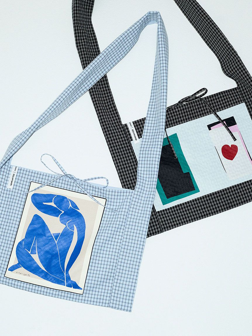 emmi atelier「【Henri Matisse】チェックトートバッグ」|トートバッグ|
