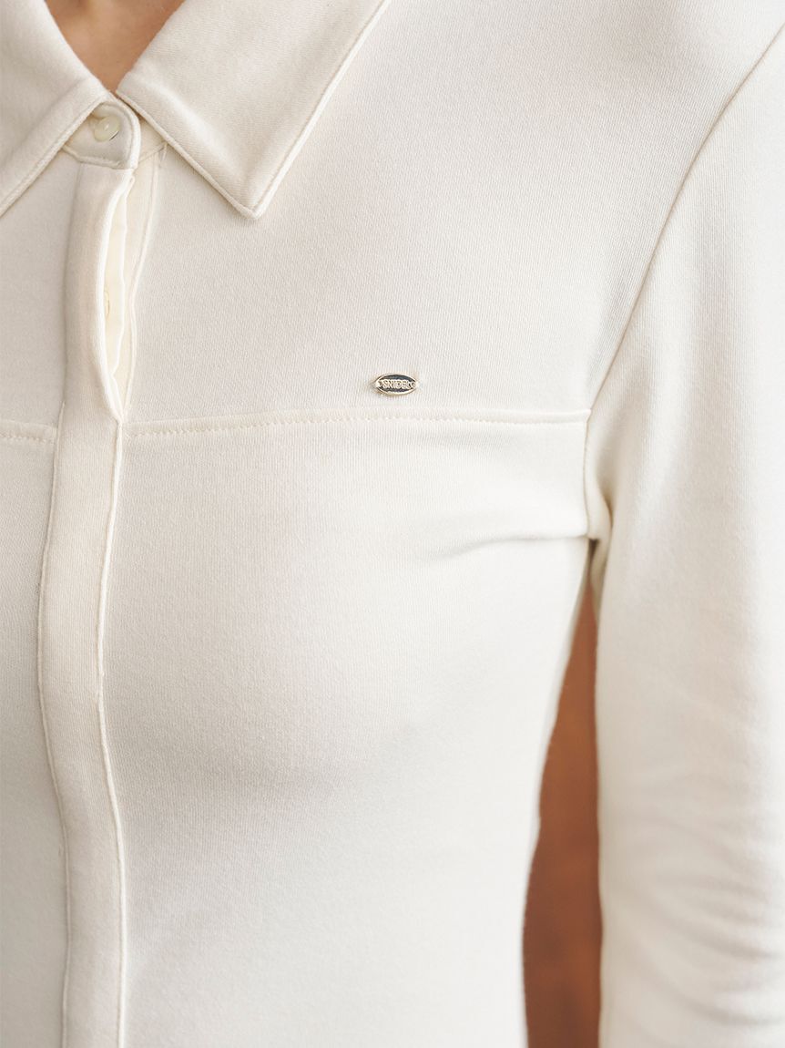 SNIDEL「コットンモダールポロロングワンピース」|ワンピース|