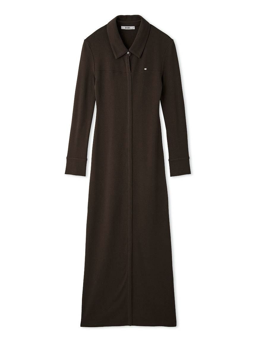SNIDEL「コットンモダールポロロングワンピース」|ワンピース|BRW