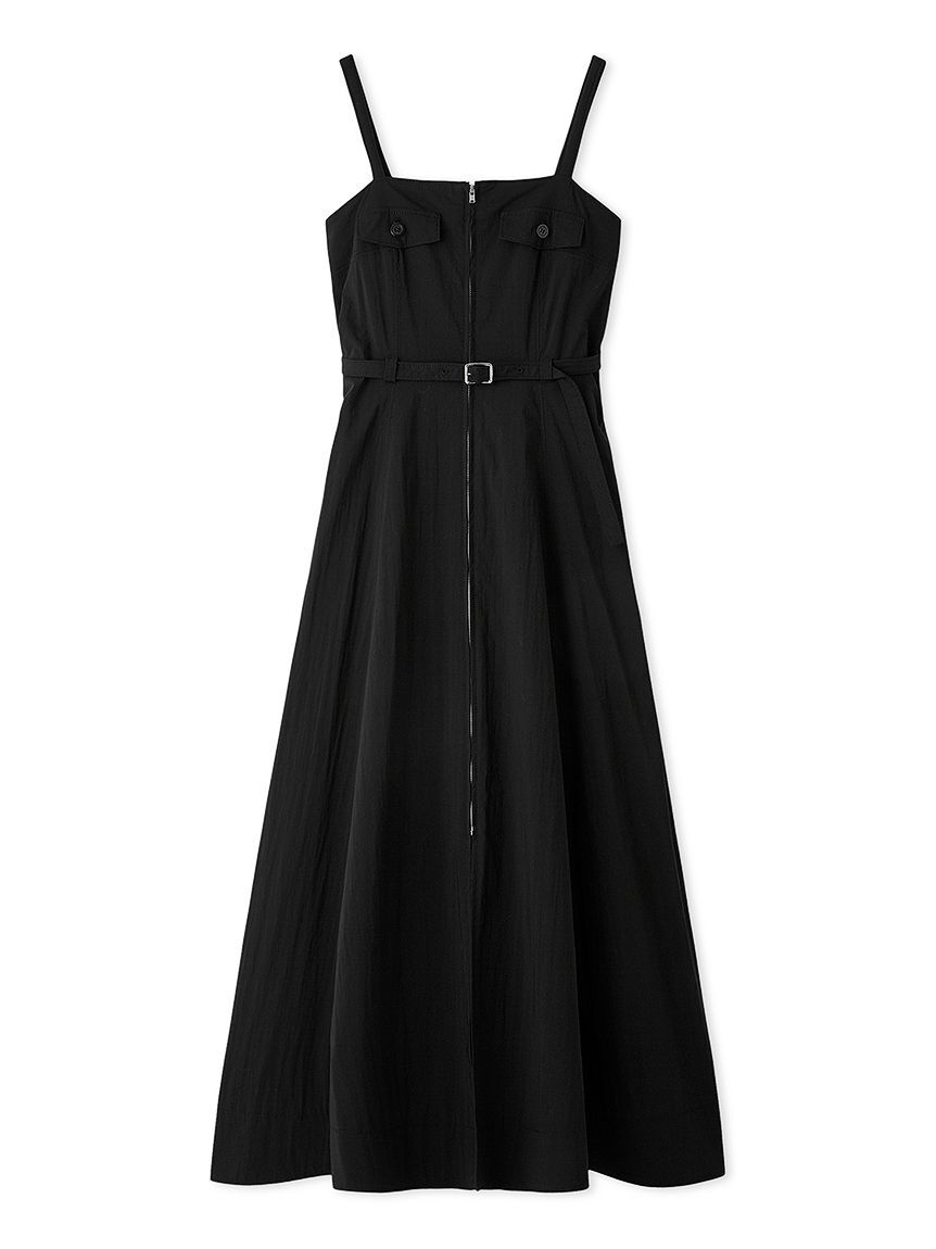 SNIDEL「ロングステッチジャンスカ」|ワンピース|BLK