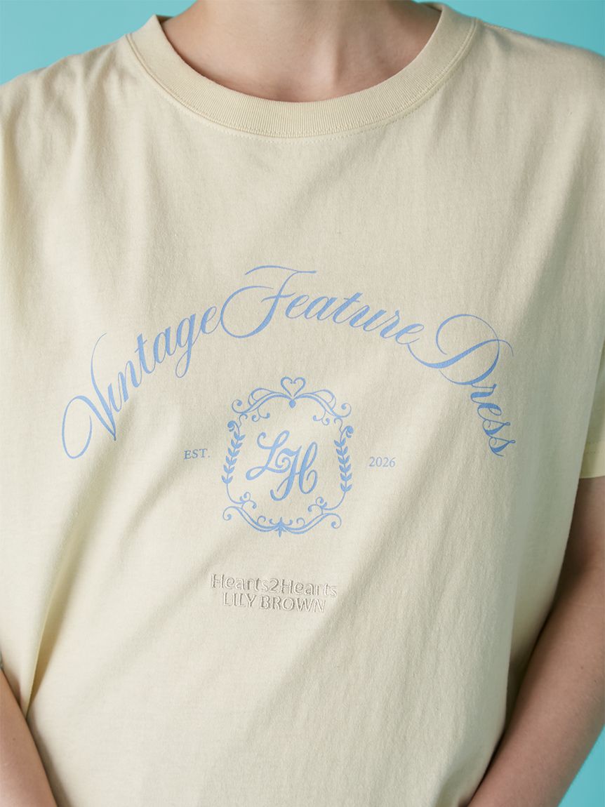LILY BROWN「【LILY BROWN&times;Hearts2Hearts】エンブレムロゴＴシャツ」|Tシャツ・カットソー|