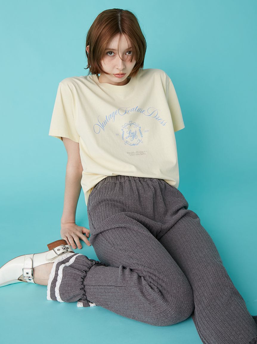 LILY BROWN「【LILY BROWN&times;Hearts2Hearts】エンブレムロゴＴシャツ」|Tシャツ・カットソー|