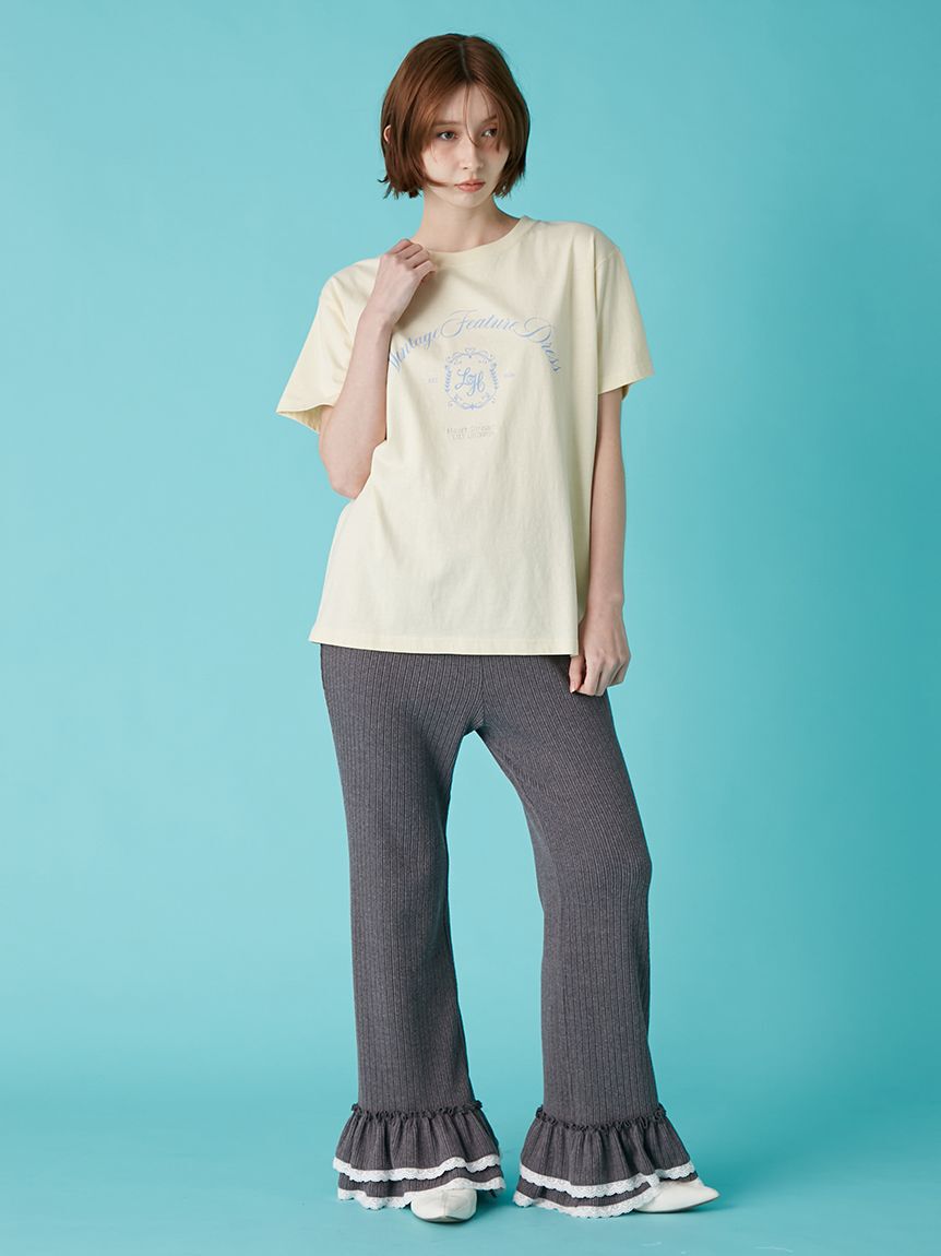 LILY BROWN「【LILY BROWN&times;Hearts2Hearts】エンブレムロゴＴシャツ」|Tシャツ・カットソー|