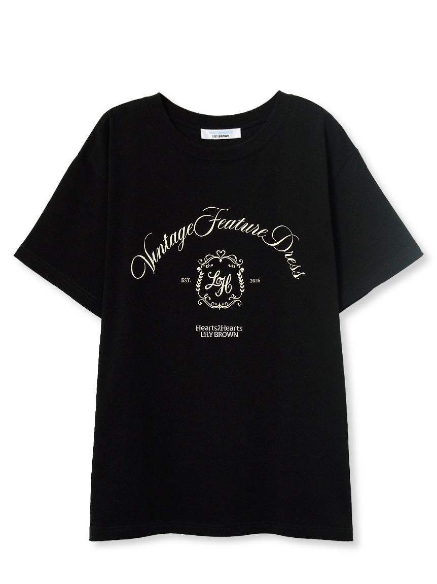 LILY BROWN「【LILY BROWN&times;Hearts2Hearts】エンブレムロゴＴシャツ」|Tシャツ・カットソー|