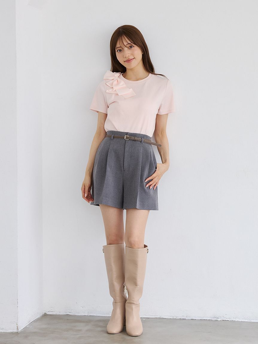 CELFORD「【セットアップ対応】ベルト付きタックショートパンツ」|その他|