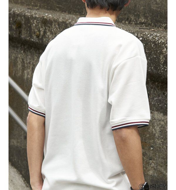 VENCE share style「Mickey Mouse ミッキーマウス 鹿の子リブラインポロシャツ」|その他|