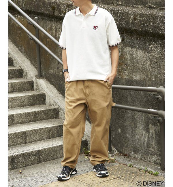 VENCE share style「Mickey Mouse ミッキーマウス 鹿の子リブラインポロシャツ」|その他|