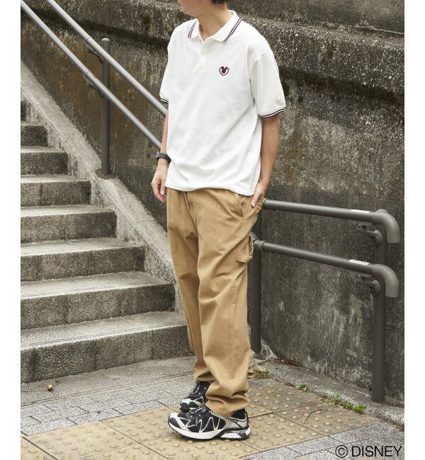 VENCE share style「Mickey Mouse ミッキーマウス 鹿の子リブラインポロシャツ」|その他|