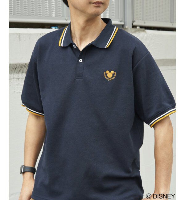 VENCE share style「Mickey Mouse ミッキーマウス 鹿の子リブラインポロシャツ」|その他|