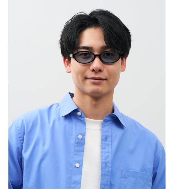  「SUNCUTGlasses/UV100%CUT オーバル型 サングラス | カラーレンズ 太縁フレーム  紫外線対策 UVカット」|サングラス|