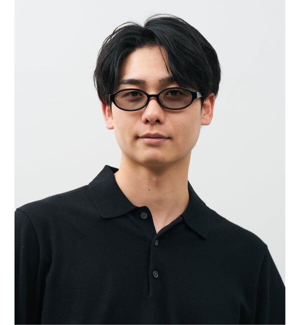  「SUNCUTGlasses/UV100%CUT オーバル型 サングラス | カラーレンズ 太縁フレーム  紫外線対策 UVカット」|サングラス|