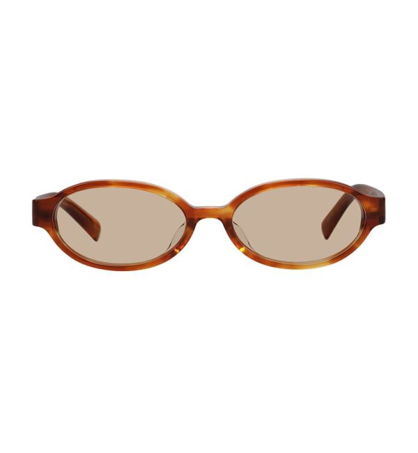  「SUNCUTGlasses/UV100%CUT オーバル型 サングラス | カラーレンズ 太縁フレーム  紫外線対策 UVカット」|サングラス|