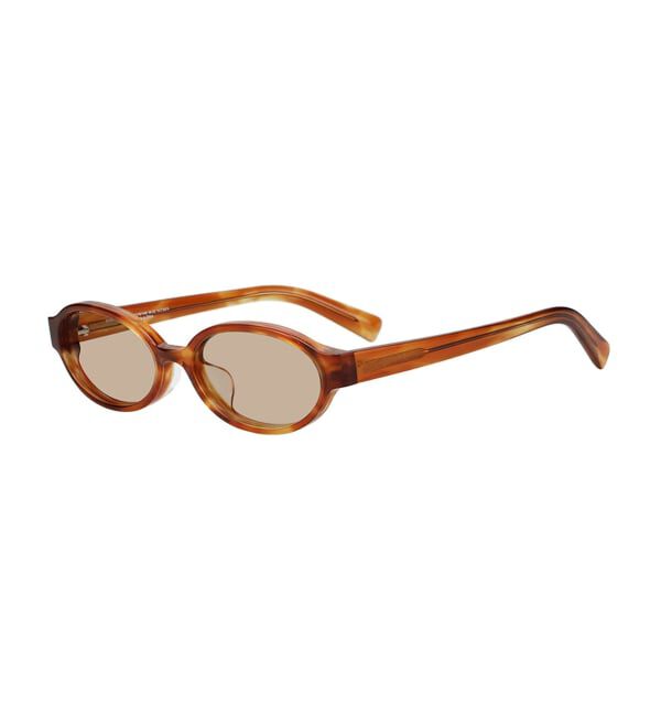  「SUNCUTGlasses/UV100%CUT オーバル型 サングラス | カラーレンズ 太縁フレーム  紫外線対策 UVカット」|サングラス|
