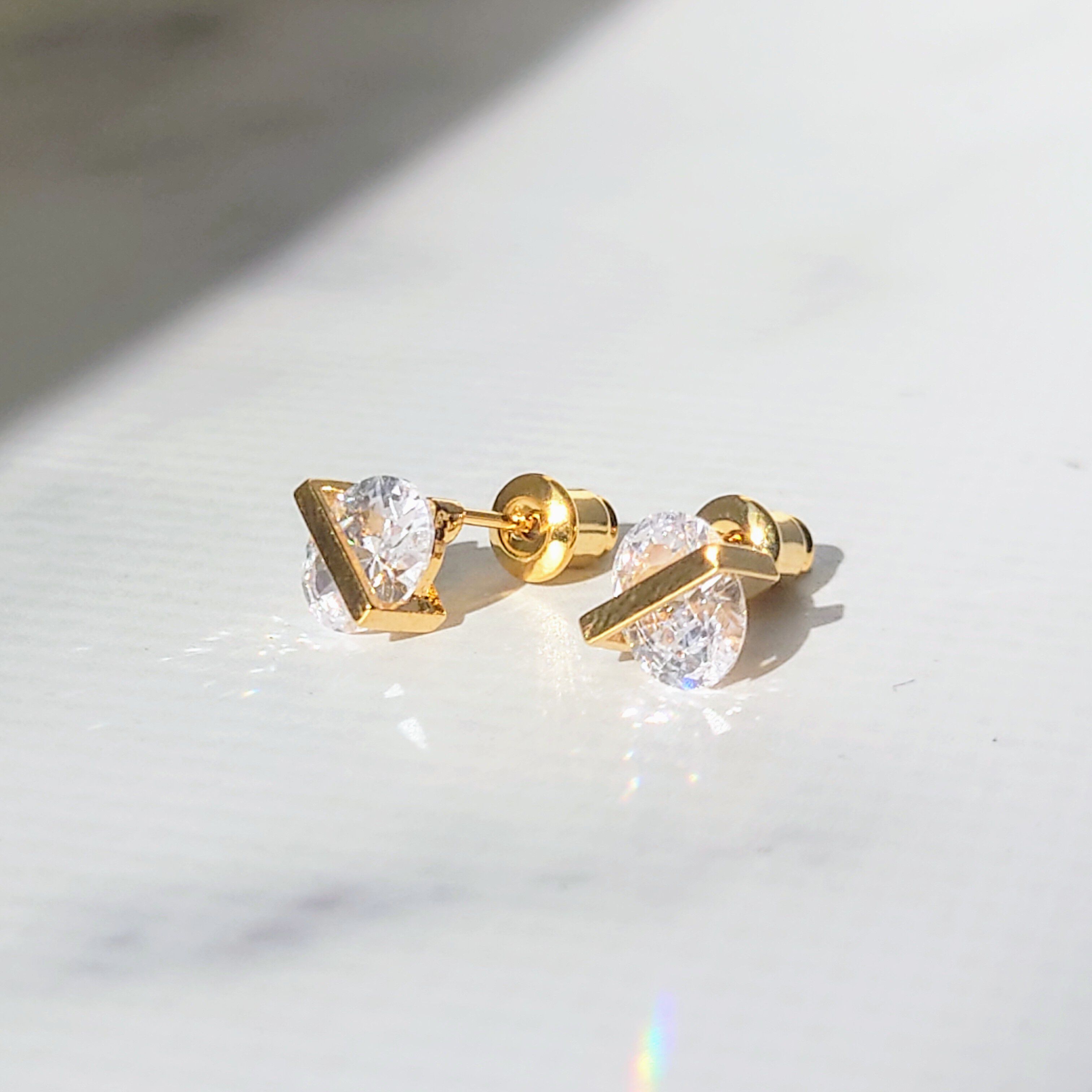 MARQUISE「ラウンドクリスタルピアス」|ピアス|