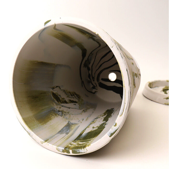 BACKYARD FAMILY「植木鉢 おしゃれ 受け皿付き 通販 鉢カバー 4号 鉢 プラスチック プランター プランターカバー」|その他|