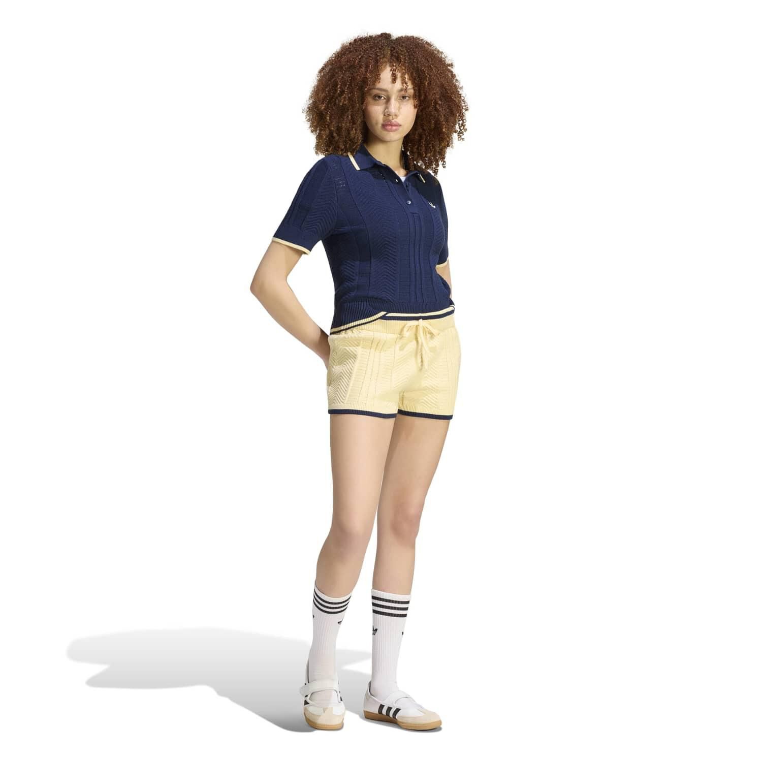 adidas「【ADIDAS ｳｪｱ】W CABLE KNIT CALI TEE POLO」|Tシャツ・カットソー|