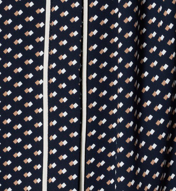 UNITED ARROWS「バイカラー パイピング ブラウス ‐ウォッシャブル‐」|シャツ・ブラウス|