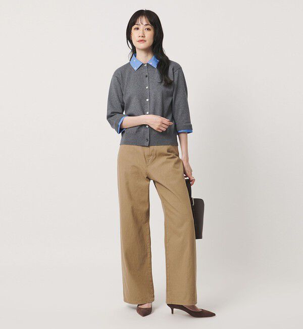 UNITED ARROWS ユナイテッドアローズ エンブロイダリー コンビニット 4WAY エンブロイダリー シャツ コンビ ニット ‐ウォッシャブル