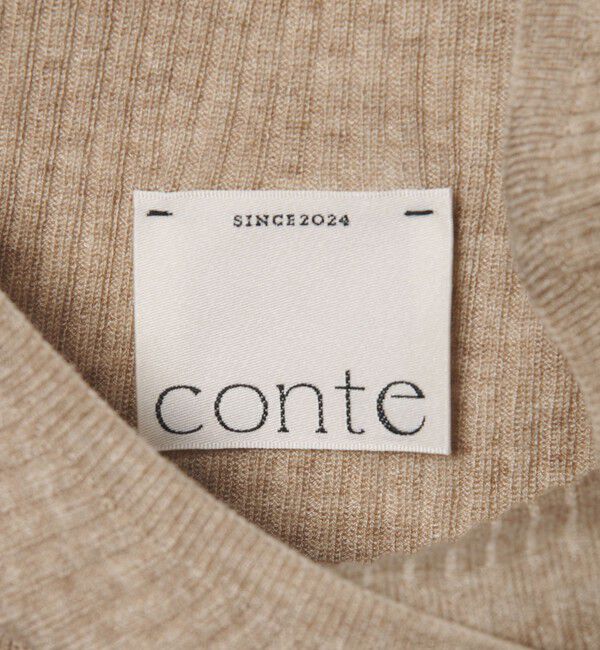 conte「＜conte＞オフショルダー リブニット 」|ニット・セーター|
