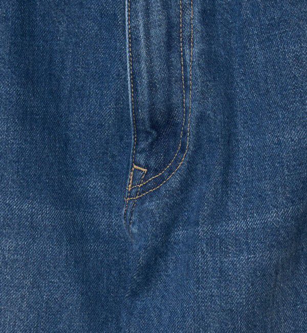 UNITED ARROWS「＜KURO＞ANDERS/フェードインディゴ ワイドテーパード デニムパンツ」|チノ|