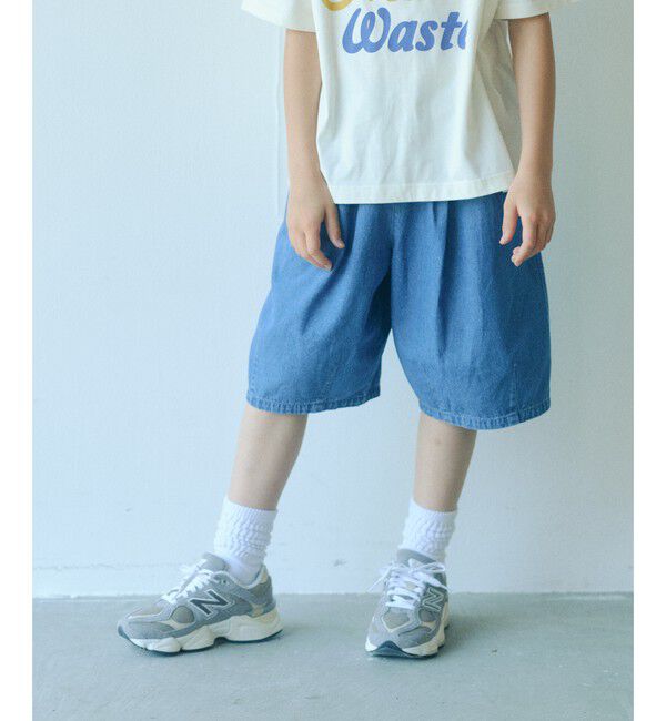 UNITED ARROWS green label relaxing「デニム バルーン ハーフ パンツ / キッズ 100cm-160cm」|その他|