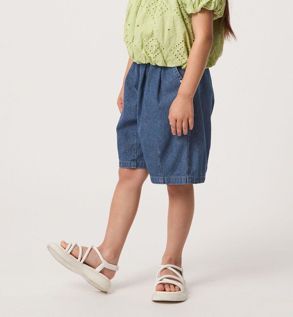 UNITED ARROWS green label relaxing「デニム バルーン ハーフ パンツ / キッズ 100cm-160cm」|その他|