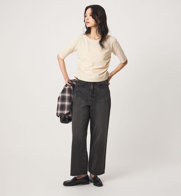 UNITED ARROWS green label relaxing「パイル シャーリング 5分袖 Tシャツ」|Tシャツ・カットソー|